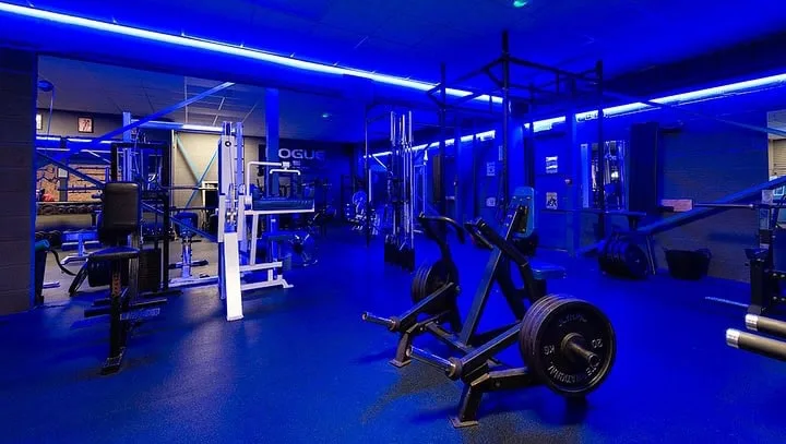 Anvil Gym interior in Southport with members training across two floors