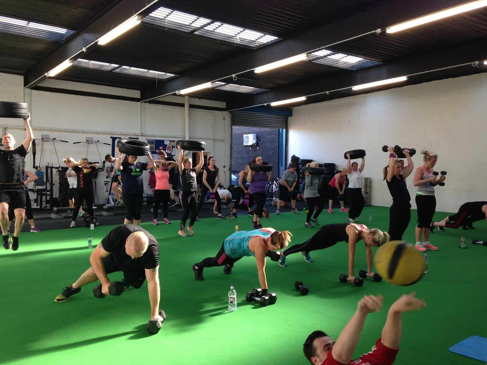 Pinchaninch group training facility with members in session