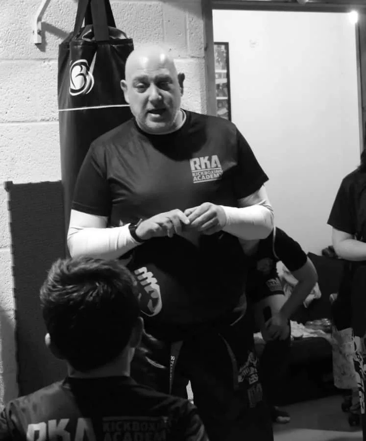 A coach at RKA Kickboxing Academy