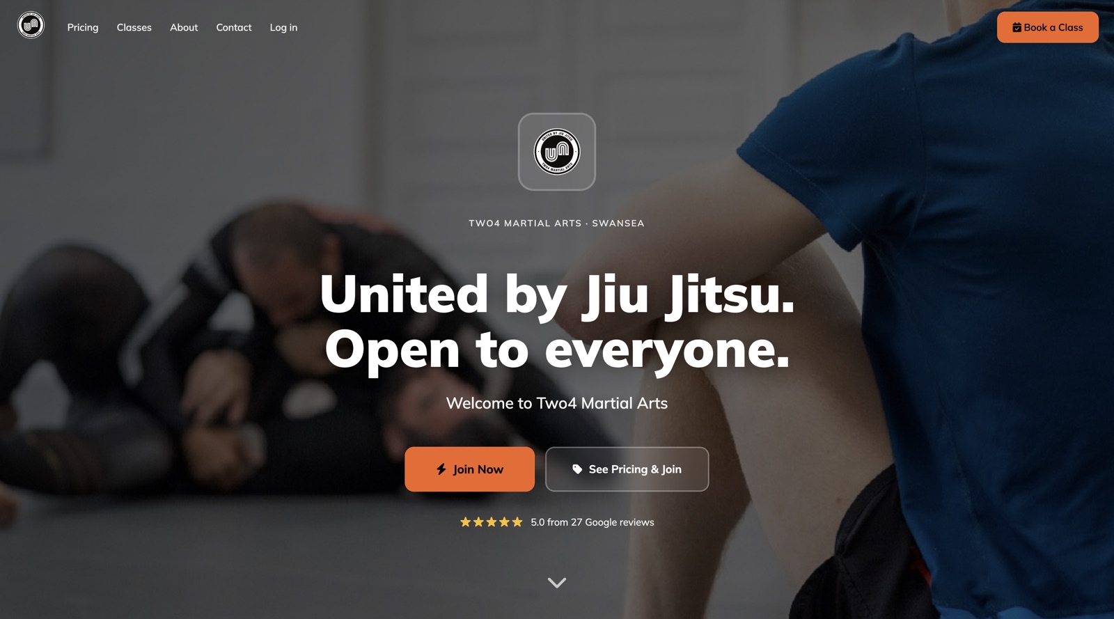 Two4 Martial Arts&rsquo;s website, built free on ClubRight