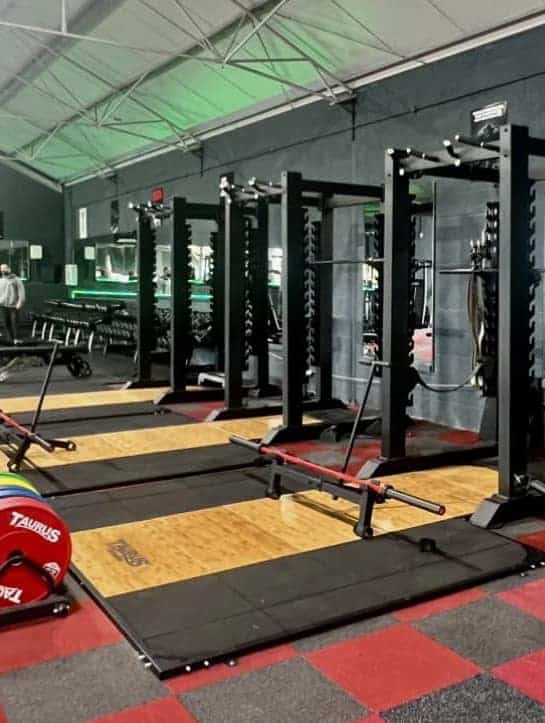 Freedom Gym members training on the gym floor