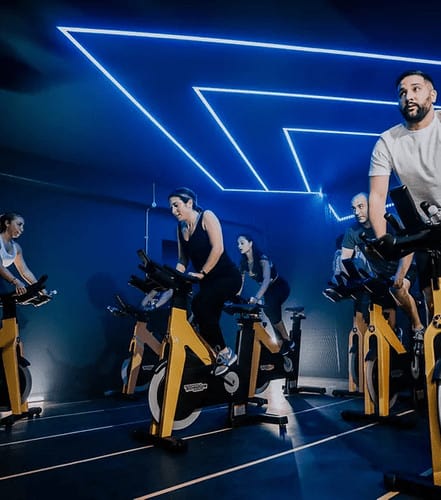Ignite Fitness studio space with members training