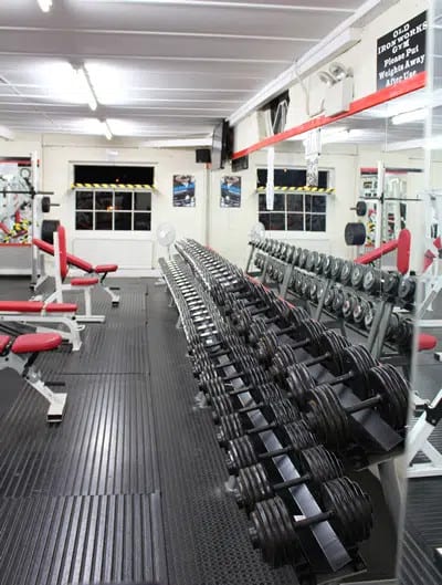 Old Iron Works gym members training