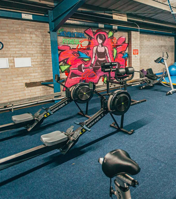Revolution Fitness Belfast gym floor with members training