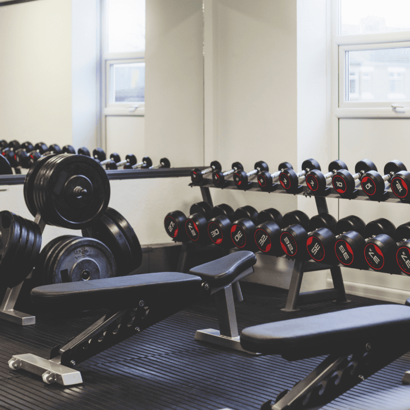 An empty gym in the UK after the cost of living crisis led to people cancelling their memberships